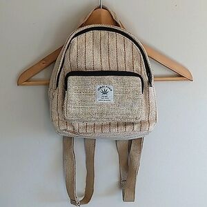 Rising International Himalayan Hemp Mini Backpack Made In Nepal